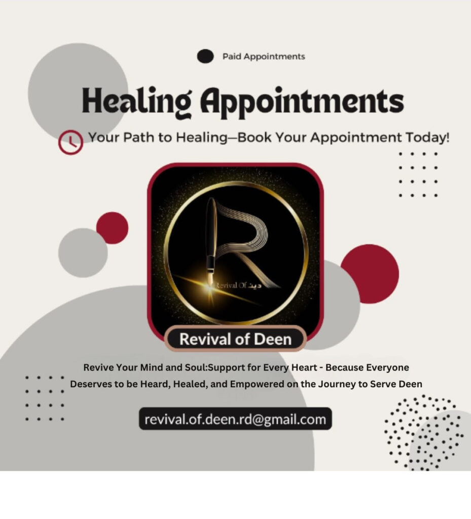 Now we are also offering paid healing appointments, but this initiative is only for females